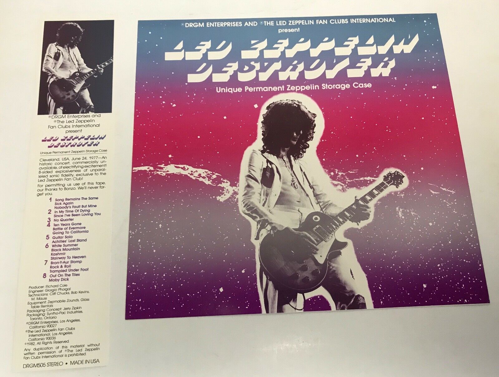 popsike.com - RARE Led Zeppelin ?DESTROYER Cleveland Live 1977 (4